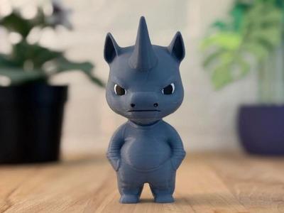 Angry rhino