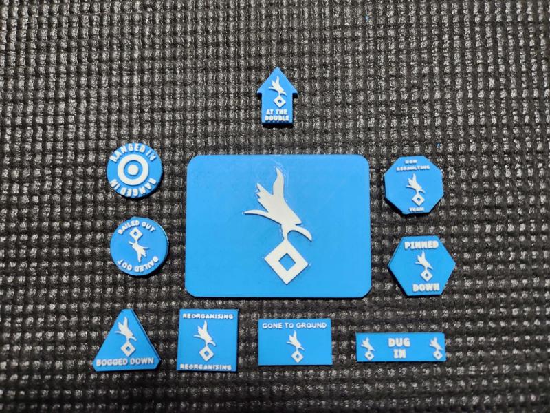 1st Parachute Panzer Division - Flames of War Tokens