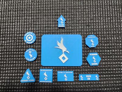 1st Parachute Panzer Division - Flames of War Tokens