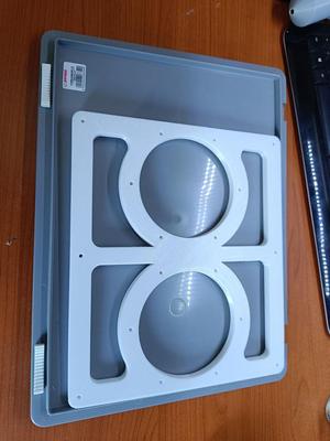 square base for double hydroponic tower attachment