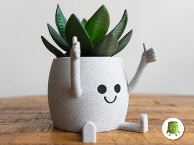 Happy Sitting Pot Thumbs Up
