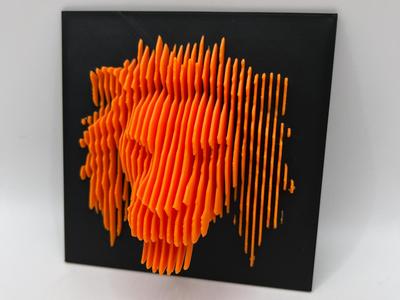 Layered Lion Sculpture - Wall Art
