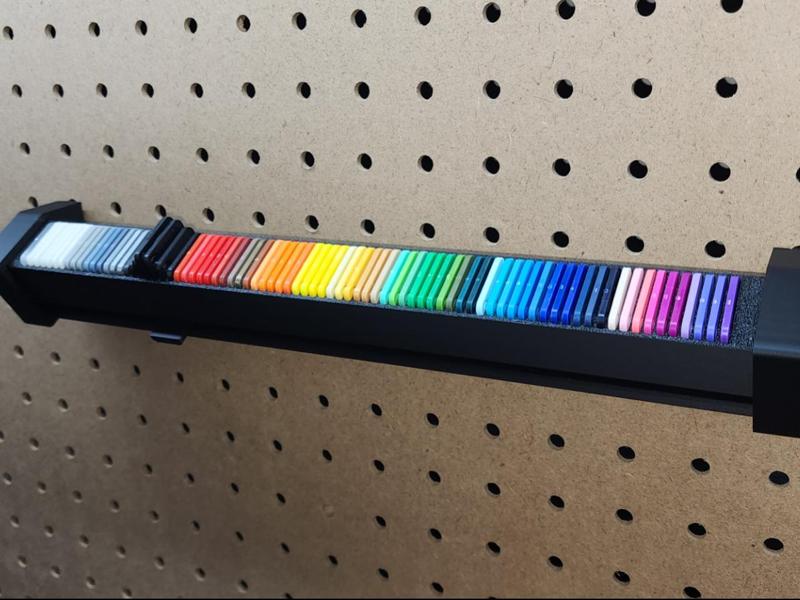 Peg Board Swatch Holder