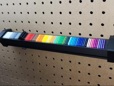 Peg Board Swatch Holder