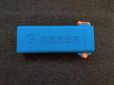 Glasses Box, 2 Split Hinge, Spring Latch, 50mm X, 27mm Y, 140mm Z