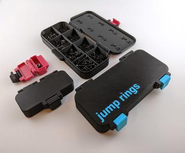 Parametric hinged small parts box