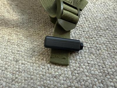 Back pack strap handle
