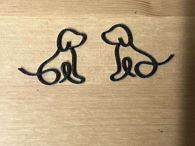 dog earrings