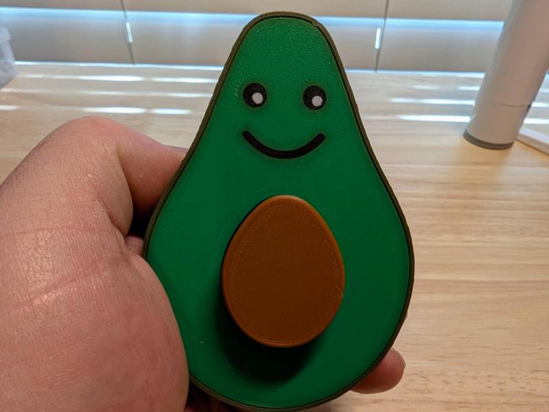 Avocado Clicker Fidget Toy
