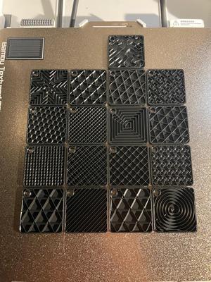 Infill sample display