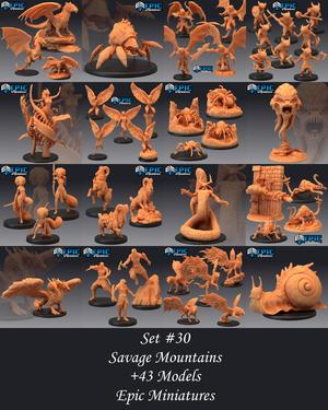Savage Mountains Set / Classic Mountain Encounter Collection / Pre-Supported