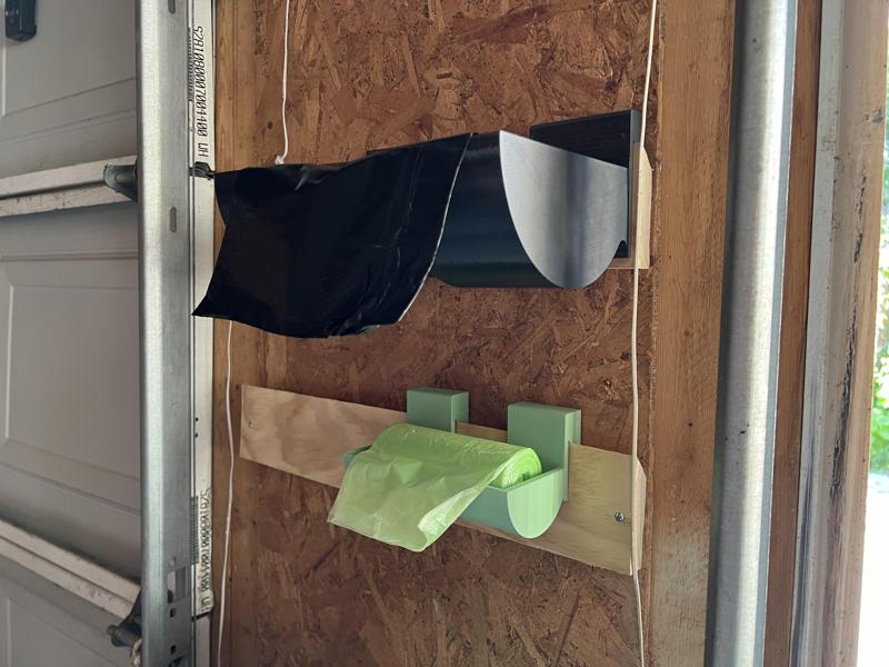 French Cleat Small Trash Bag Roll Holder