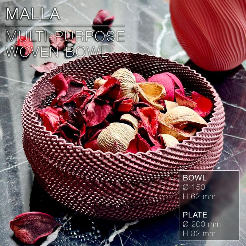 MALLA | woven bowl & plate, multi-purpose