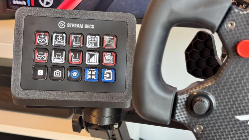 Elgato Stream Deck Case + Racing Rig Holder for NextLevel Wheel Stand 2.0