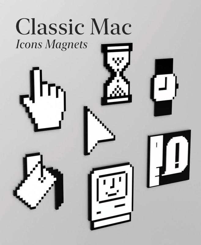 Retro-Style Mac Icon Magnets