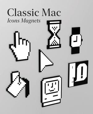 Retro-Style Mac Icon Magnets