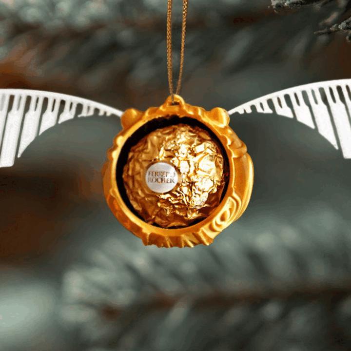 Golden Snitch Ornament Ferrero Rocher Holder