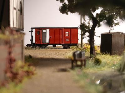 TTm 1000mmSchmalspur-Gepäckwagen 905-152 (NWE 155) M 1:120