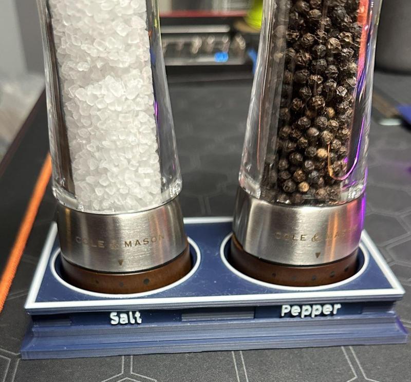 Magnetic Cole & Mason Salt and Pepper Grinder Holder