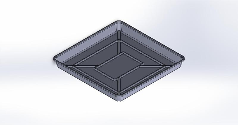 24x24 Inch DuMor Dropping Tray