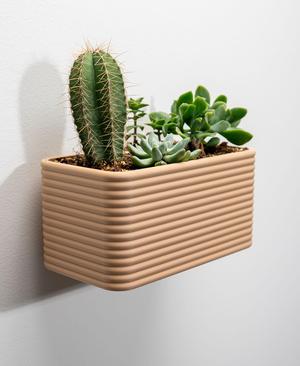 Wide Wall Planter - Poppy