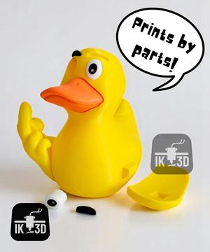 Rubber Duck Multiparts Middle Finger & Plain / No Supports