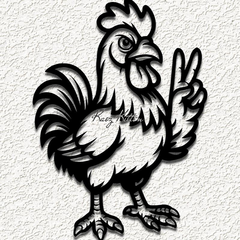 farm chicken rooster wall art home decor