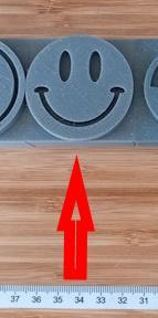 Leather Stamp - Smiley Face - 50mm Diameter