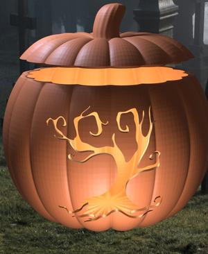 Spooky Tree Jack o' Lantern