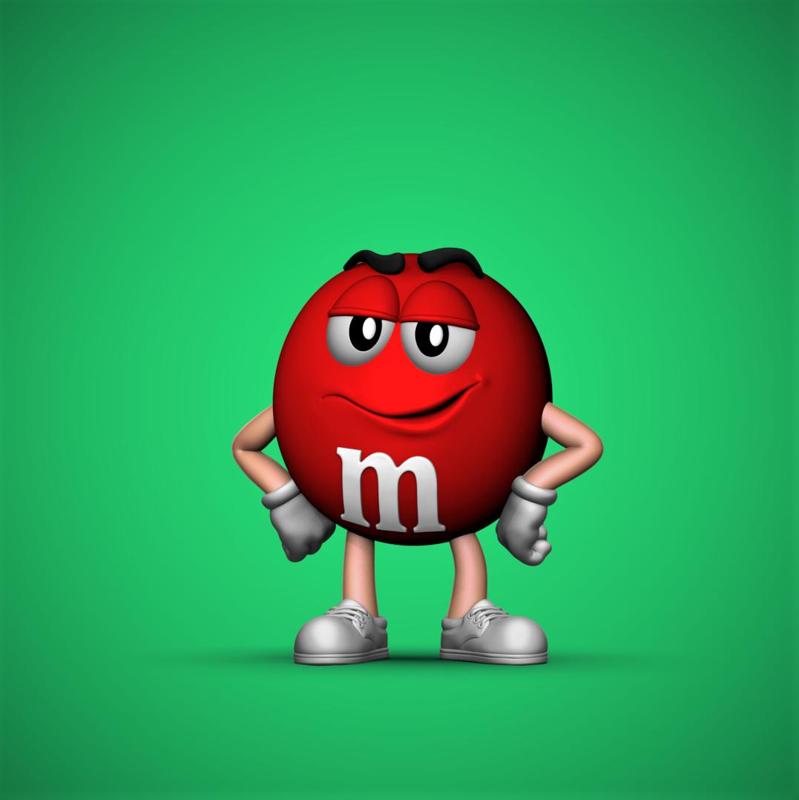 Red M&M Mascot