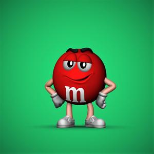 Red M&M Mascot