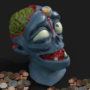 moneybox Zombie-piggy bank /stl and 3mf