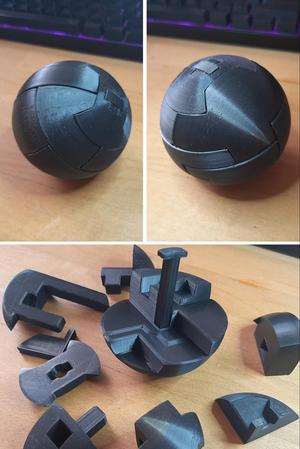 3 D puzzle sphere