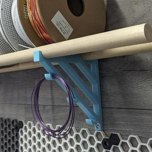 Dowel Rod Filament Spool Shelf