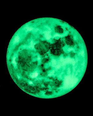 Big Glowing Moon // Glow Filament Decals