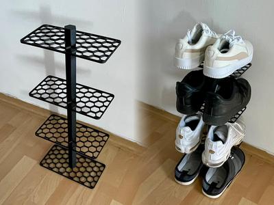 Modular Shoe Rack - Honeycomb Design
