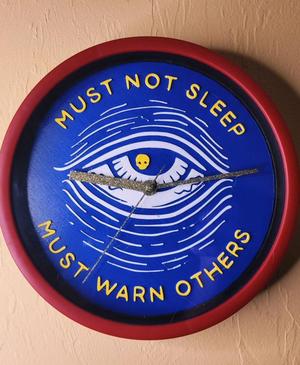 Must not sleep. Must warn others.  