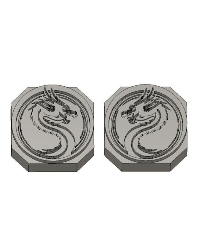Leather Stamps 75mm Dragon #1