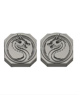 Leather Stamps 75mm Dragon #1