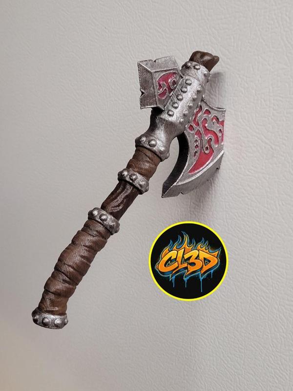 Sci-Fi Battle Axe Magnet