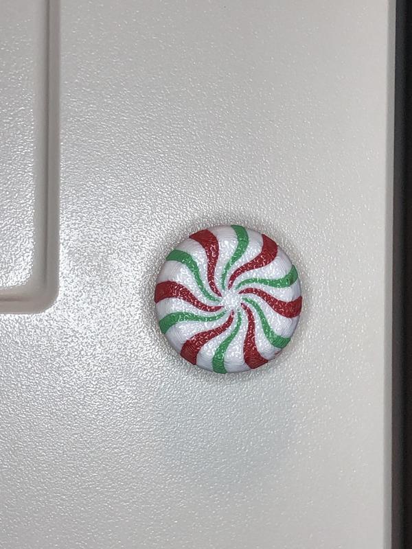Kitchen Cabinet Knob - Peppermint Candy Swirl 6