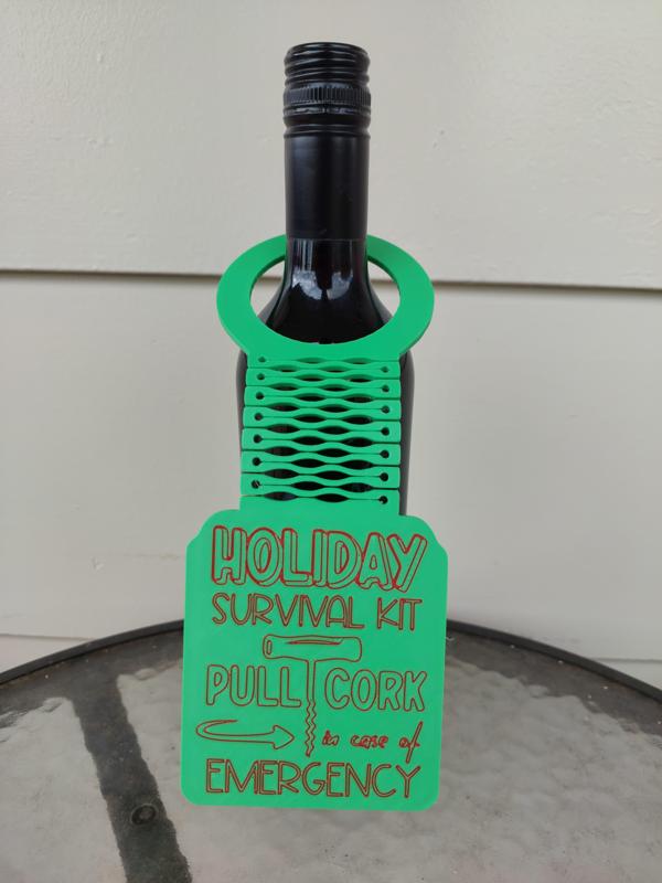 Christmas Wine Bottle Tags