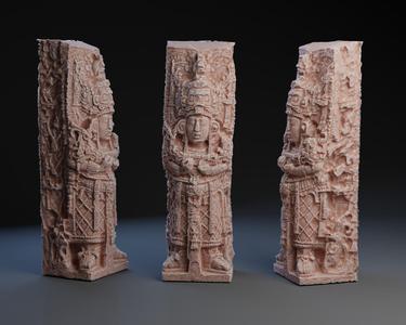 18-Rabbit Lord : Stela B from Copan