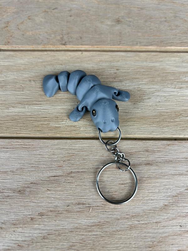 Manatee Fidget Keychain