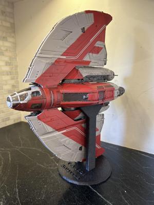 Jazwares Micro Galaxy Squadron T-6 Jedi Shuttle Stand