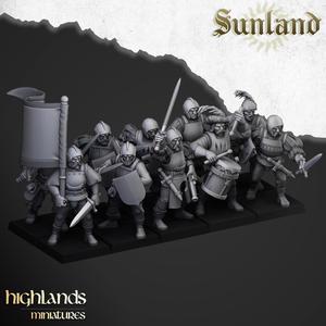 Sunland Troops with swords - Highlands Miniatures