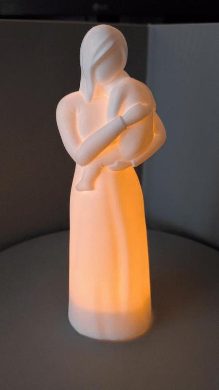 Mother holding child Remix for Tealight-Tea Light