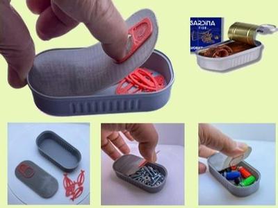 Tin of anchovies - bookmark - Pocket container