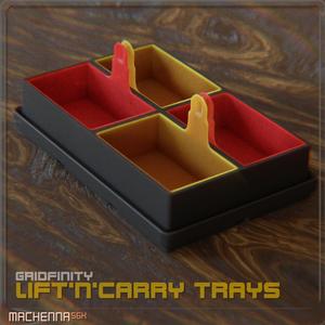 Gridfinity | Lift'n'Carry Trays