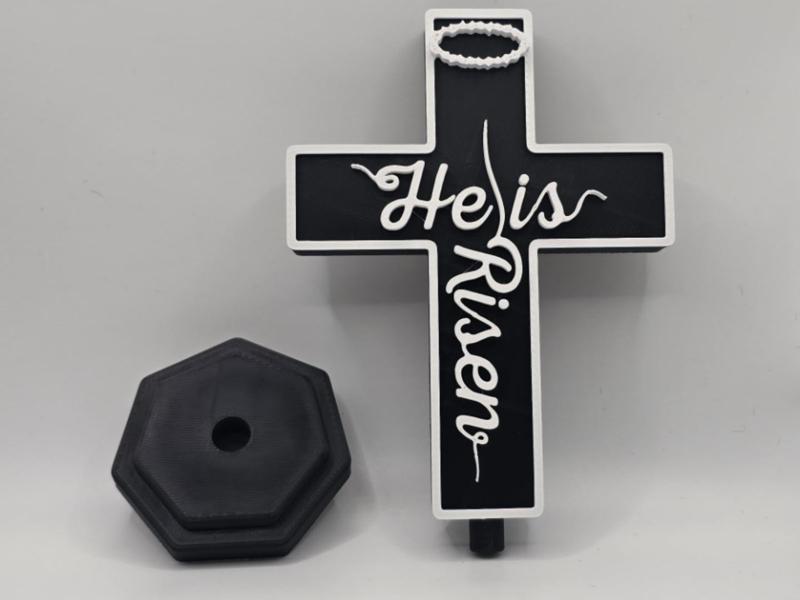 He Is Risen Easter Cross